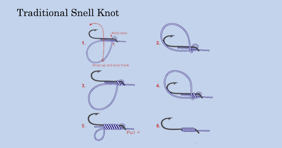 Traditional Snell Knot.  